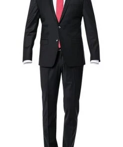 ROY ROBSON Anzug S00050381694700+295400/A001 Slim Fit, Schurwolle, Schwarz