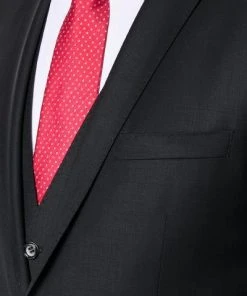 ROY ROBSON ROY R. Anzug S00050381694700+295400+704100/A001 Anzug mit Weste, Slim Fit, Schurwolle, Schwarz -Anzüge & Westen Verkäufe 269827 norm3