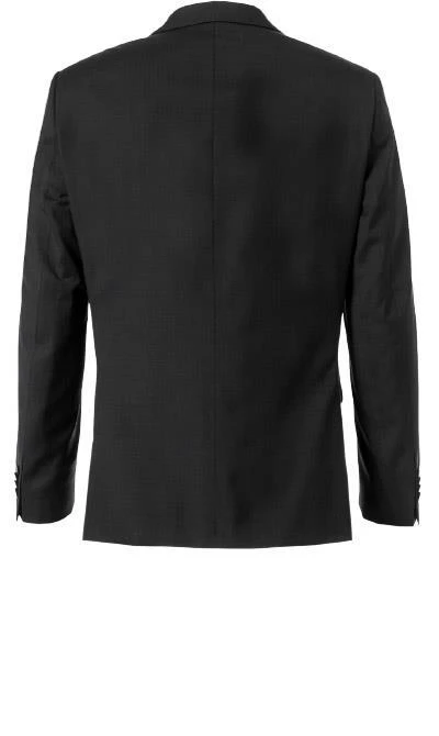 Daniel Hechter Anzug 40200/100103+40250/990 Modern Fit, Schurwolle Super120 GUABELLO, Schwarz meliert, Black 5 Daniel Hechter Anzug 40200/100103+40250/990 Modern Fit, Schurwolle Super120 GUABELLO, Schwarz meliert, Black – Bild 3
