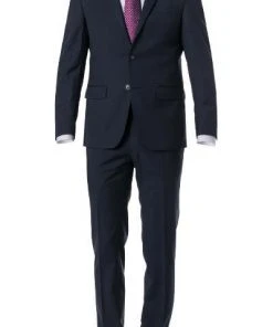 Daniel Hechter Anzug 40200/100103+40250/670 Modern Fit, Schurwolle Super120 GUABELLO, Dunkelblau meliert, Dark blue