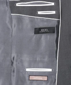 DIGEL Anzug Modern F. 99832/120033+99832/116062/46 Modern Fit, Schurwolle Super100, Grau meliert, Grau -Anzüge & Westen Verkäufe 270325 norm4