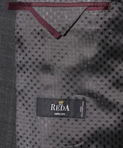 Carl Gross Anzug 60/053N3/323022+332023/82 Modern Fit, Schurwolle Super110, Anthrazit-rot kariert, Anthrazit -Anzüge & Westen Verkäufe 272682 norm4