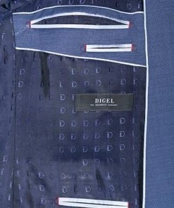 DIGEL Anzug Modern Fit 99653/120033+116062/26 Schurwolle Super110, Blau meliert, Blau -Anzüge & Westen Verkäufe 272694 norm5