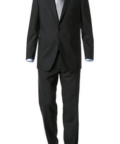 Carl Gross Anzug 57/0039/1751+1075/90 Regular Fit, Schurwolle, Schwarz