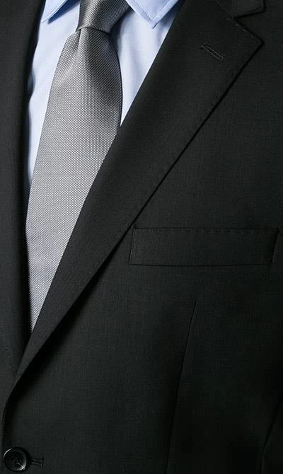 Carl Gross Anzug 57/0039/1751+1075/90 Regular Fit, Schurwolle, Schwarz 5 Carl Gross Anzug 57/0039/1751+1075/90 Regular Fit, Schurwolle, Schwarz – Bild 3