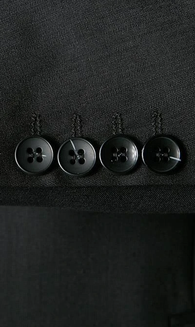 Carl Gross Anzug 57/0039/1751+1075/90 Regular Fit, Schurwolle, Schwarz 6 Carl Gross Anzug 57/0039/1751+1075/90 Regular Fit, Schurwolle, Schwarz – Bild 4