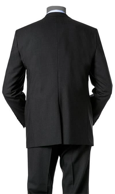 Carl Gross Anzug 57/0039/1751+1075/90 Regular Fit, Schurwolle, Schwarz 8 Carl Gross Anzug 57/0039/1751+1075/90 Regular Fit, Schurwolle, Schwarz – Bild 6