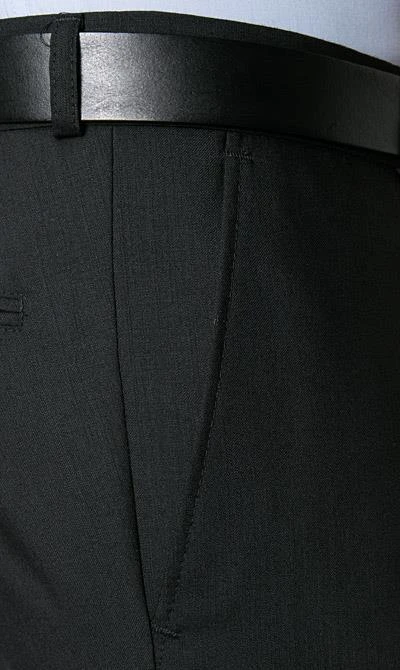 Carl Gross Anzug 57/0039/1751+1075/90 Regular Fit, Schurwolle, Schwarz 10 Carl Gross Anzug 57/0039/1751+1075/90 Regular Fit, Schurwolle, Schwarz – Bild 8
