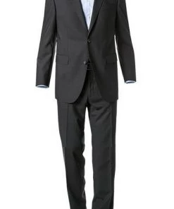 Carl Gross Anzug 57/0039/1751+1075/83 Regular Fit, Schurwolle, Anthrazit meliert, Anthrazit