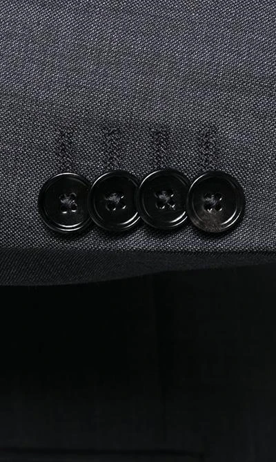 EDUARD DRESSLER Anzug 00510/6B01+3B25/28 Shaped Fit, Schurwolle Super140, Graphit meliert, Graphit 6 EDUARD DRESSLER Anzug 00510/6B01+3B25/28 Shaped Fit, Schurwolle Super140, Graphit meliert, Graphit – Bild 4