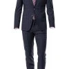 ROY ROBSON Anzug 5022/2062+0240/719 Slim Fit, Schurwolle Super110 REDA, Dunkelblau kariert, Nachtblau