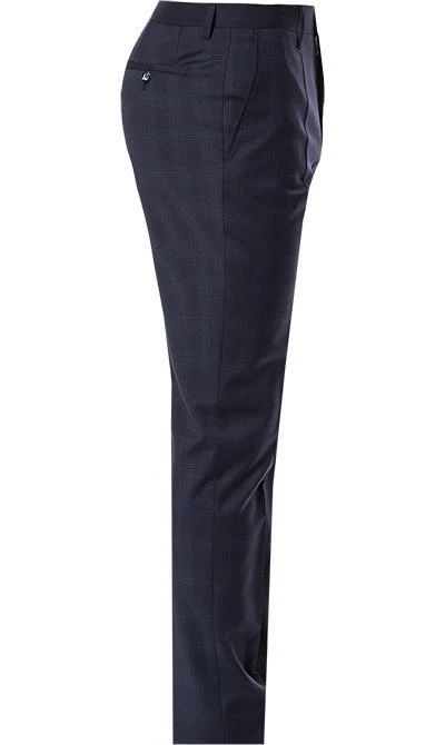 ROY ROBSON Anzug 5022/2062+0240+21/719 Anzug mit Weste, Slim Fit, Schurwolle Super110 REDA, Dunkelblau kariert, Nachtblau 9 ROY ROBSON Anzug 5022/2062+0240+21/719 Anzug mit Weste, Slim Fit, Schurwolle Super110 REDA, Dunkelblau kariert, Nachtblau – Bild 7