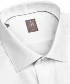 Jacques Britt Slim Fit Gala-Scala UMA 960268/01 Hemd, Popeline, Weiß -Anzüge & Westen Verkäufe 276897 norm2
