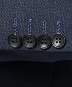 Carl Gross Anzug 60-045N1/323022+332023/63 Modern Fit, Schurwolle, Navy meliert, Marine -Anzüge & Westen Verkäufe 277814 norm5