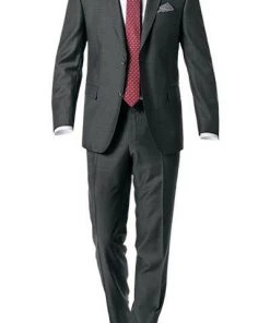 Carl Gross Anzug 60/048N1/324972+338323/82 Modern Fit, Schurwolle, Grau meliert, Anthrazit