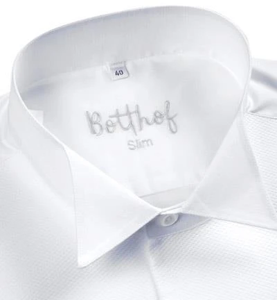 Botthof Frackhemd Slim Kläppchen 80-85-102/10 Slim Fit, Baumwolle, Weiß 4 Botthof Frackhemd Slim Kläppchen 80-85-102/10 Slim Fit, Baumwolle, Weiß – Bild 2
