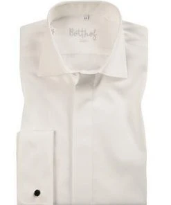 Botthof Hemd Slim UMA Hai 12-85-292/12 Slim Fit, Popeline, Ecru, Perlmut