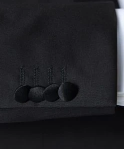 BOSS Smoking 50379909+50379911/001 Smoking Jefron-Ledan, Regular Fit, Schurwolle Super120, Schwarz, Black -Anzüge & Westen Verkäufe 285001 norm4