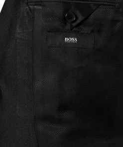 BOSS Smoking 50379909+50379911/001 Smoking Jefron-Ledan, Regular Fit, Schurwolle Super120, Schwarz, Black -Anzüge & Westen Verkäufe 285001 norm5