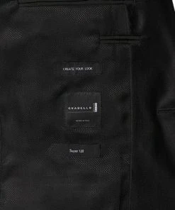 BOSS Smoking 50379909+50379911/001 Smoking Jefron-Ledan, Regular Fit, Schurwolle Super120, Schwarz, Black -Anzüge & Westen Verkäufe 285001 norm6