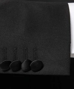 BOSS Smoking 50379895+50375814/001 Smoking Halwod-Glan, Schurwolle Super120 GUABELLO, Schwarz -Anzüge & Westen Verkäufe 288359 norm4