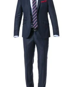 CG Anzug 40/016N0/423732+433103/63 Slim Fit, Schurwolle, Navy, Marine