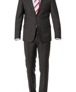 ROY ROBSON Anzug 5066/2022+0240/029 Slim Fit, Schurwolle Super100, Braun meliert, Braun