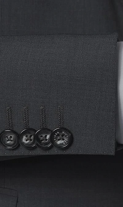 Tommy Hilfiger Tailored Tommy Hilfiger T. Anzug TT0TT02399+2400+2641/024 Anzug mit Weste, Schurwoll-Stretch, Anthrazit meliert, Anthrazit 7 Tommy Hilfiger Tailored Tommy Hilfiger T. Anzug TT0TT02399+2400+2641/024 Anzug mit Weste, Schurwoll-Stretch, Anthrazit meliert, Anthrazit – Bild 5