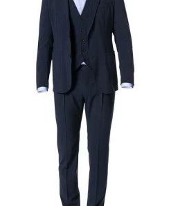 Windsor Anzug Mattino 30009900+9901+10507/410 Anzug Mattino-Sondrisi mit Weste, Schurwolle, Navy, Dunkelblau