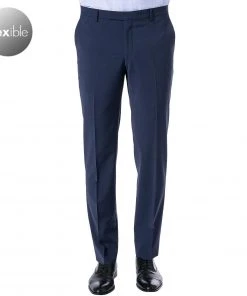 Pierre Cardin Hose Dupont 72240/850/55821/3050 Regular Fit, Schurwolle, Dunkelblau meliert, Navy