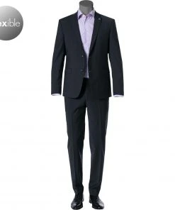 Pierre Cardin Anzug 52261+72240/850/55821/2000 Regular Fit, Schurwoll-Stretch Futureflex, Anthrazit meliert, Anthrazit