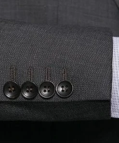 Carl Gross Anzug 50/042S0/323022+332023/82 Modern Fit, Schurwolle Super110 REDA, Anthrazit, Grau -Anzüge & Westen Verkäufe 291875 norm4