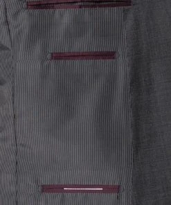 Carl Gross Anzug 50/042S0/323022+332023/82 Modern Fit, Schurwolle Super110 REDA, Anthrazit, Grau -Anzüge & Westen Verkäufe 291875 norm5