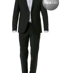 Pierre Cardin Anzug 52261+72240/810/55801/2000 Regular Fit, Schurwoll-Stretch Futureflex, Schwarz