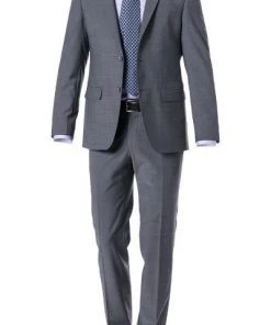 Daniel Hechter Anzug 40201+40250/100105/920 Modern Fit, Schurwoll-Stretch, Grau meliert, Grau