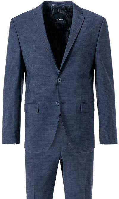 Daniel Hechter Anzug 40201+40250/100105/670 Modern Fit, Schurwoll-Stretch, Dunkelblau meliert, Dunkelblau 4 Daniel Hechter Anzug 40201+40250/100105/670 Modern Fit, Schurwoll-Stretch, Dunkelblau meliert, Dunkelblau – Bild 2