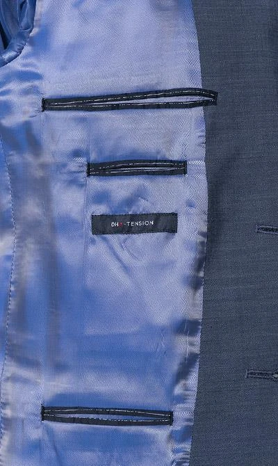 Daniel Hechter Anzug 40201+40250/100105/670 Modern Fit, Schurwoll-Stretch, Dunkelblau meliert, Dunkelblau 7 Daniel Hechter Anzug 40201+40250/100105/670 Modern Fit, Schurwoll-Stretch, Dunkelblau meliert, Dunkelblau – Bild 5