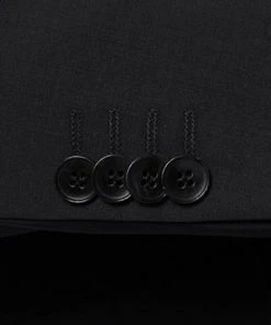 DIGEL Anzug 99832/120033+116062+160008/10 Anzug mit Weste, Modern Fit, Schurwolle Super100 Marzotto, Schwarz -Anzüge & Westen Verkäufe 296843 norm4