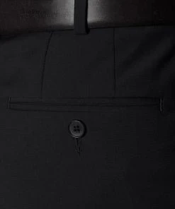 DIGEL Anzug 99832/120033+116062+160008/10 Anzug mit Weste, Modern Fit, Schurwolle Super100 Marzotto, Schwarz -Anzüge & Westen Verkäufe 296843 norm9