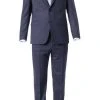 DIGEL Anzug Modern Fit 99602/121058+111066/22 Schurwolle, Rauchblau, Blau