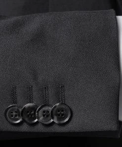 DIGEL Anzug Modern F 99656/120033+116062+160008/10 Anzug mit Weste, Schurwolle REDA, Schwarz -Anzüge & Westen Verkäufe 298895 norm5