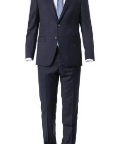 DIGEL Anzug Modern Fit 99656/120033+116062/20 Schurwolle REDA, Nachtblau