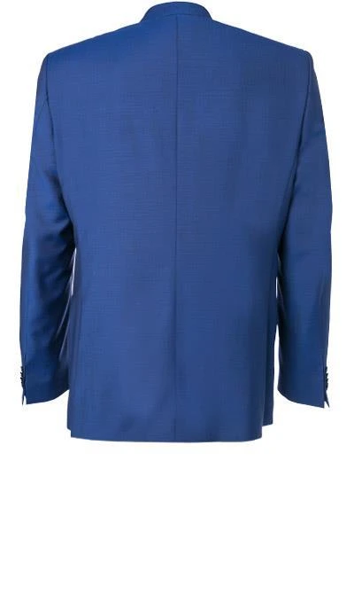 DIGEL Anzug Slim Fit 99832/128001+110030/28 Schurwolle Super100, Royalblau meliert, Blau 5 DIGEL Anzug Slim Fit 99832/128001+110030/28 Schurwolle Super100, Royalblau meliert, Blau – Bild 3