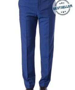 DIGEL Hose Modern Fit Per 99832/116062/28 Hose Per, Schurwolle Super100, Royal, Blau