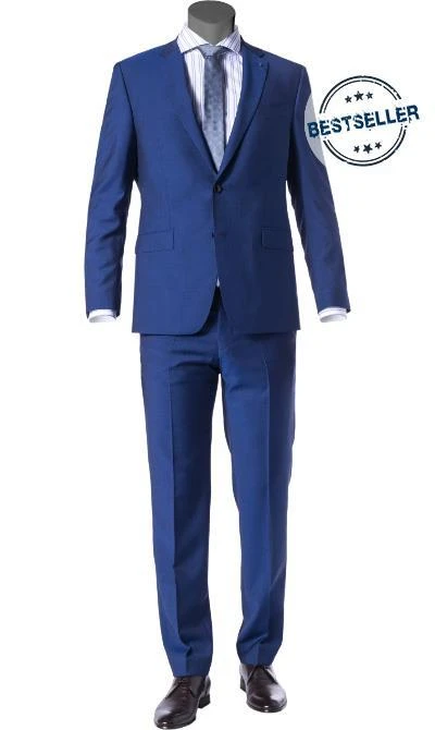 DIGEL Anzug Modern Fit 99832/120033+116062/28 Schurwolle Super100, Royal, Blau 4 DIGEL Anzug Modern Fit 99832/120033+116062/28 Schurwolle Super100, Royal, Blau – Bild 2