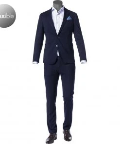 DIGEL Anzug Extra Slim Fit 99708/120269+110131/20 Mikrofaser, Nachtblau