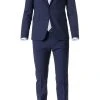 DIGEL Anzug Extra Slim Fit 99849/120108+110049/24 Schurwoll-Stretch, Dunkelblau