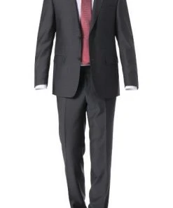 Carl Gross Anzug 60-045N1/323022+23/82 Modern Fit, Schurwolle Super110, Anthrazit, Graphit