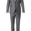 CG Anzug 70-124N1/423732/+433103/82 Slim Fit, Schurwolle, Grau meliert, Grau -Anzüge & Westen Verkäufe 301562 norm