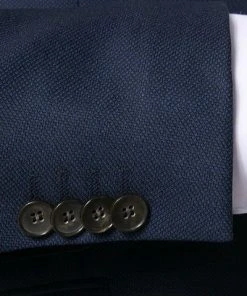 CG Anzug 70-124N1/423732+433103/62 Slim Fit, Schurwolle, Navy meliert, Marineblau -Anzüge & Westen Verkäufe 301646 norm4